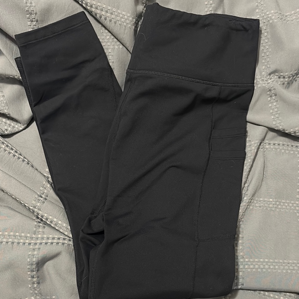 Black Leggings with double sided pockets